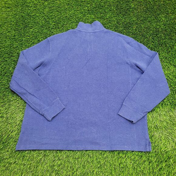Ralph-Lauren 1/4-Zip Sweater 2XL 25x28 Blue - Picture 2 of 13